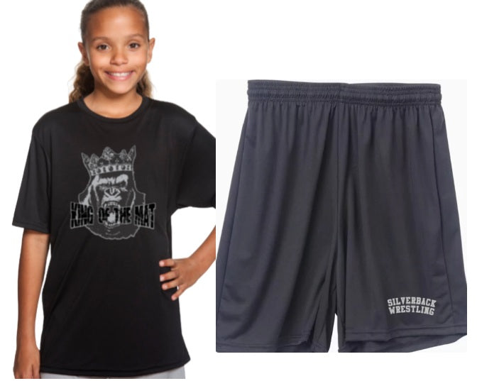 Wicking tee and short bundle (build your bundle / logo choices / colors now!)
