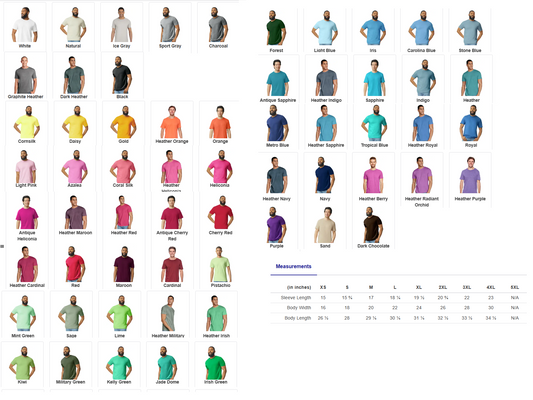 Columbia CT Lake Life Circle Softstyle Gildan Tshirt Adult. Multiple Colors - Customizable