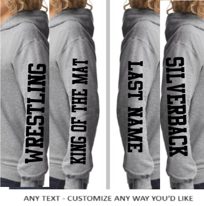 Silverback Wrestling King of the Mat Hooded Sweatshirt - Youth to adult sizes - Customize yours now!