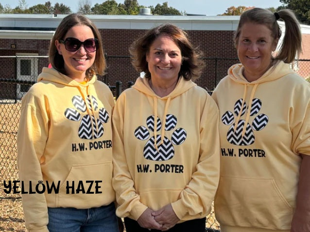 H.W. Porter Chevron Adult Gildan Softstyle Hooded Sweatshirt- Custom Personalization!