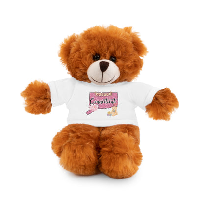 Connecticut Valentine Stuffed Animals with Tee (choose from many animals and colors)