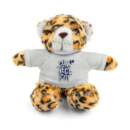 Connecticut Blue Lettering Stuffed Animals with Tee (multiple animals and colors)