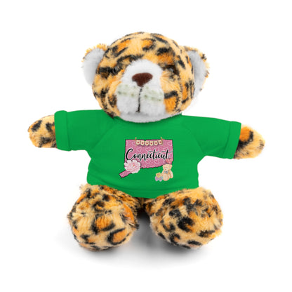 Connecticut Valentine Stuffed Animals with Tee (choose from many animals and colors)