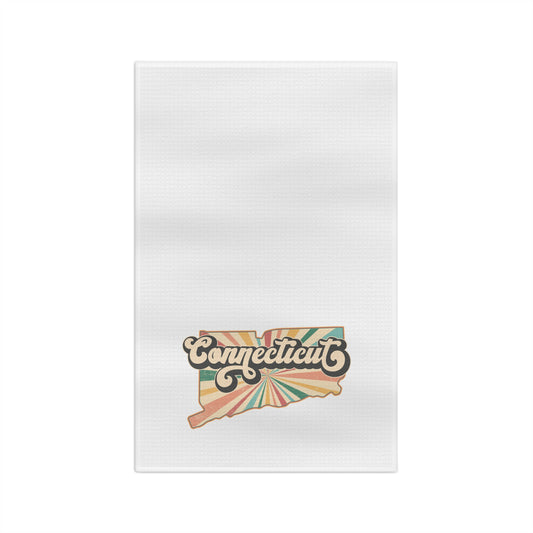 Connecticut Groovy Microfiber Tea Towel
