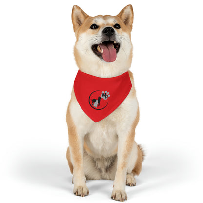 Monkey's Pack Red Pet Bandana Collar