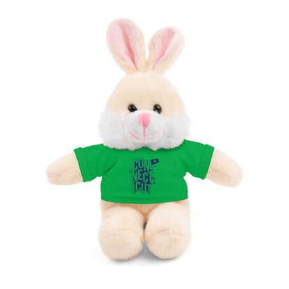 Connecticut Blue Lettering Stuffed Animals with Tee (multiple animals and colors)
