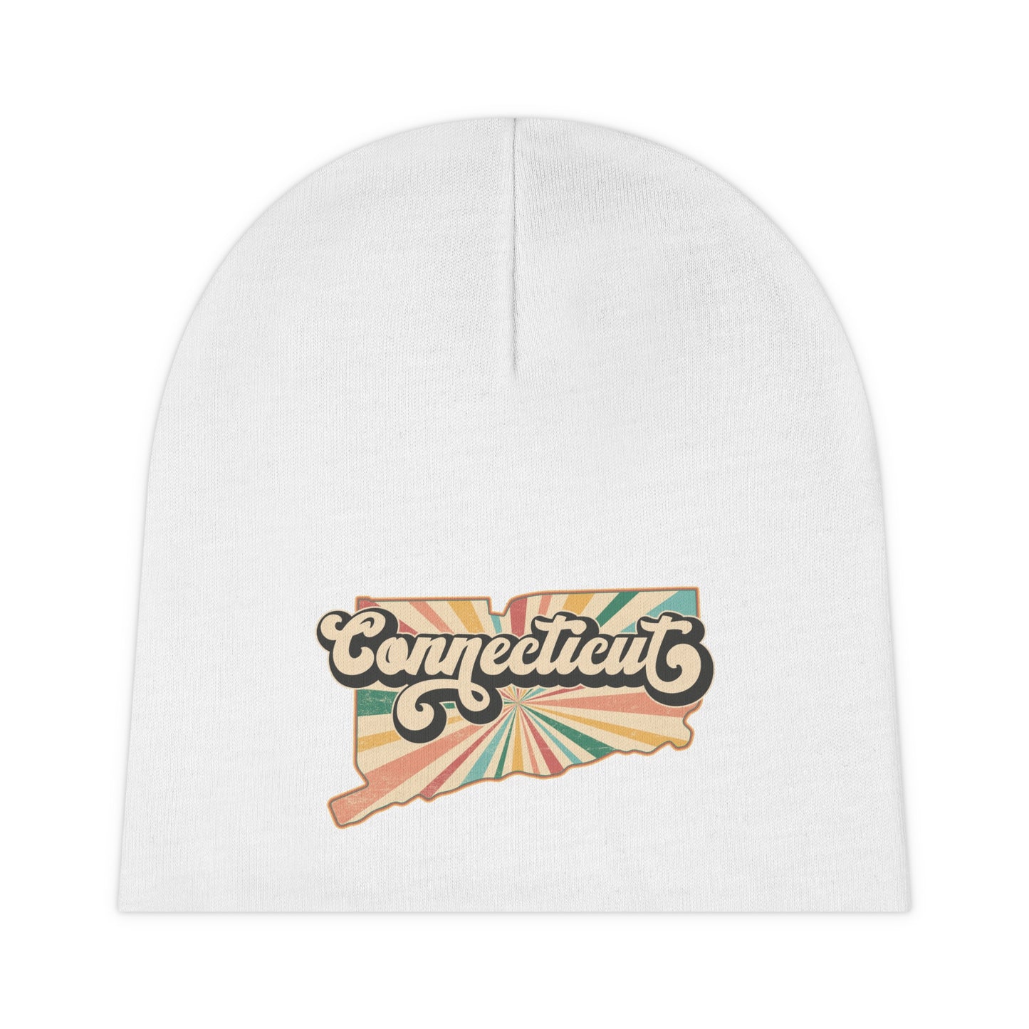 Connecticut Groovy Baby Beanie (AOP)