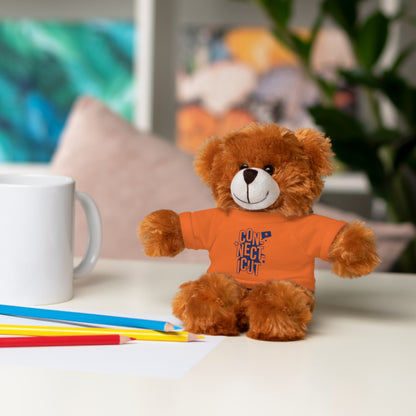 Connecticut Blue Lettering Stuffed Animals with Tee (multiple animals and colors)
