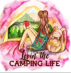 Loving the Camping Life Adult Tshirt