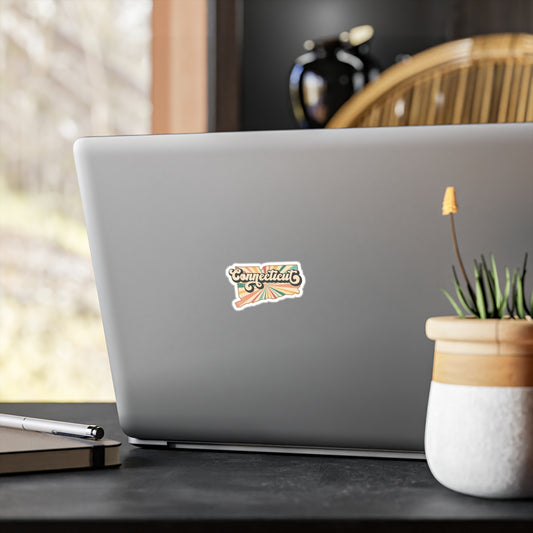 Connecticut Groovy Vinyl Decals