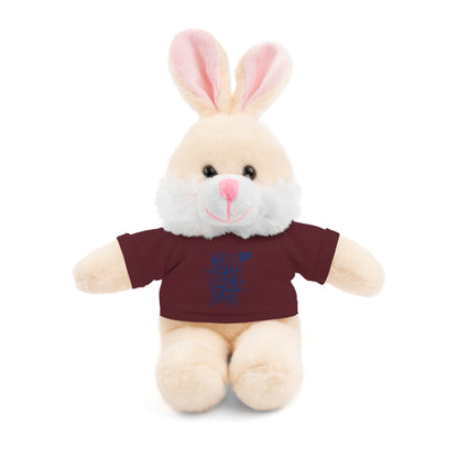 Connecticut Blue Lettering Stuffed Animals with Tee (multiple animals and colors)