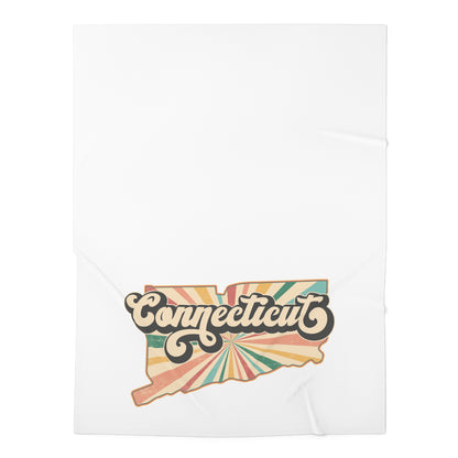 Connecticut Groovy Baby Swaddle Blanket