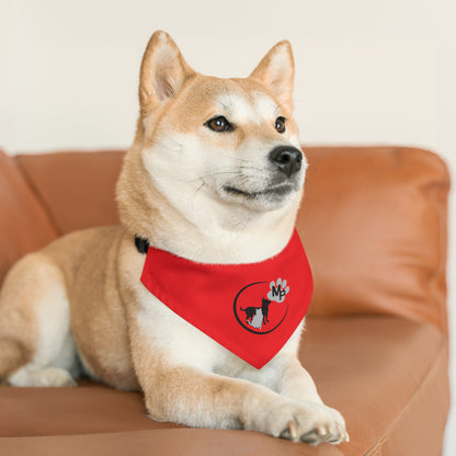 Monkey's Pack Red Pet Bandana Collar