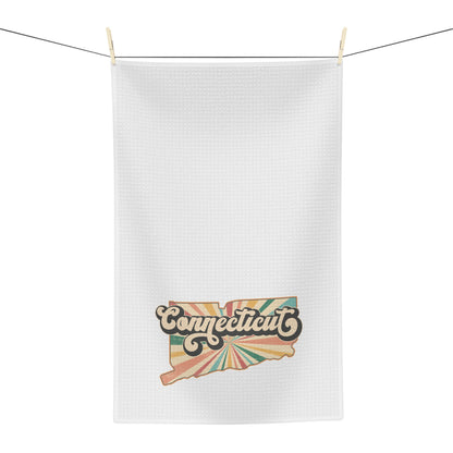 Connecticut Groovy Microfiber Tea Towel