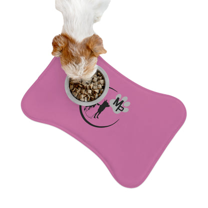 Monkey's Pack Pet Feeding Mats Pink Bone or Fish Shape