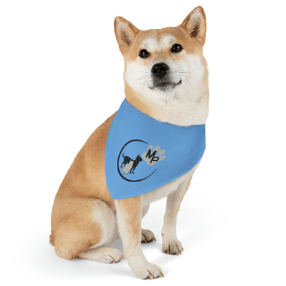 Monkey's Pack Blue Pet Bandana Collar