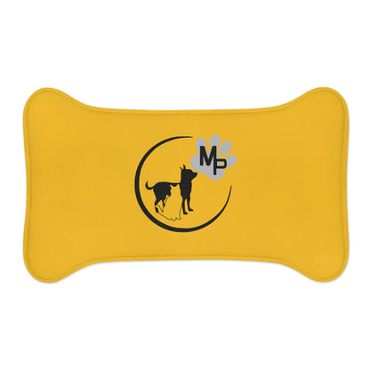 Monkey's Pack Pet Feeding Mats Bone or Fish Shape Yellow