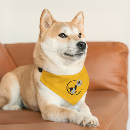 Monkey's Pack Yellow Pet Bandana Collar