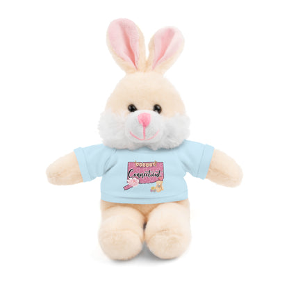 Connecticut Valentine Stuffed Animals with Tee (choose from many animals and colors)