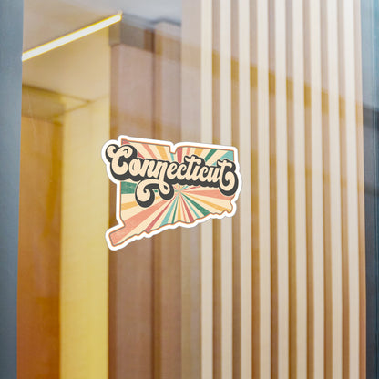 Connecticut Groovy Vinyl Decals