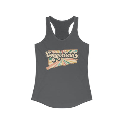 Connecticut Groovy Women's Ideal Racerback Tank (choose color)