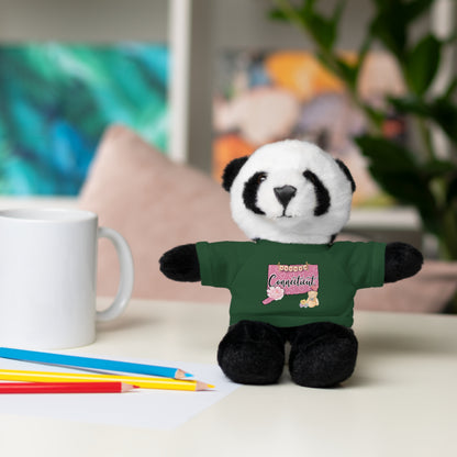 Connecticut Valentine Stuffed Animals with Tee (choose from many animals and colors)