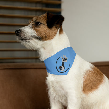 Monkey's Pack Blue Pet Bandana Collar
