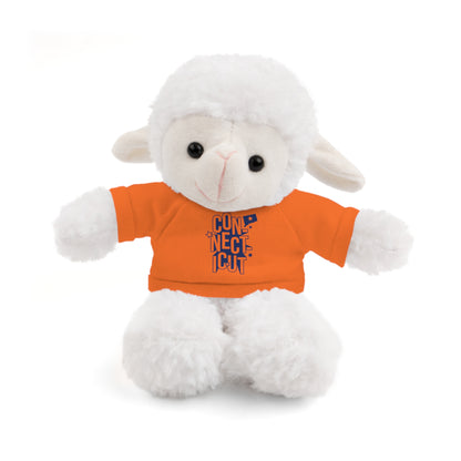 Connecticut Blue Lettering Stuffed Animals with Tee (multiple animals and colors)