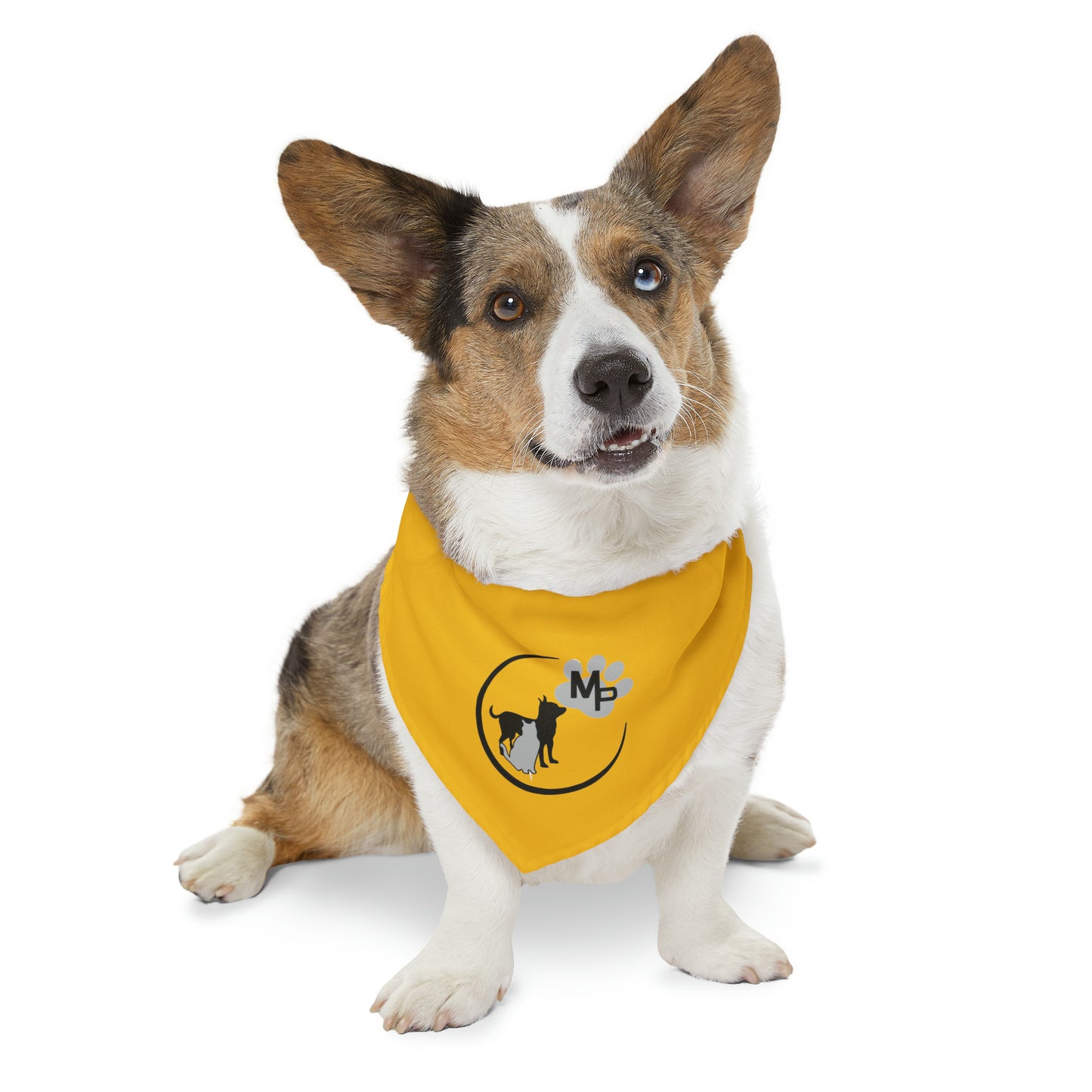 Monkey's Pack Yellow Pet Bandana Collar