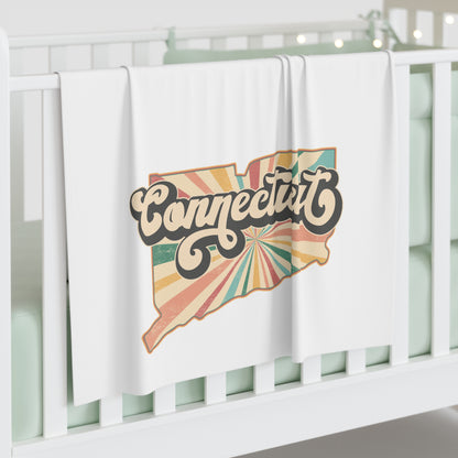 Connecticut Groovy Baby Swaddle Blanket