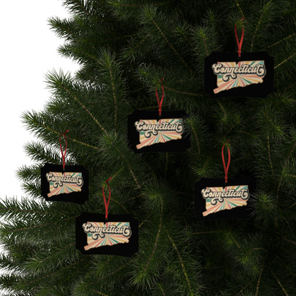 Connecticut Groovy Aluminum Ornaments (1pc, 5pcs, 10pcs, 20pcs)