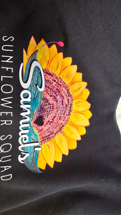 OOPS! Samuel's Sunflower Squad LARGE Gildan 50/50 - ready to ship or pickup now -  Save $