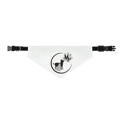 Monkey's Pack White Pet Bandana Collar