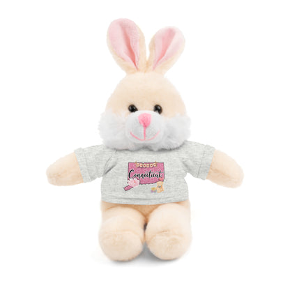 Connecticut Valentine Stuffed Animals with Tee (choose from many animals and colors)