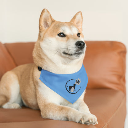 Monkey's Pack Blue Pet Bandana Collar
