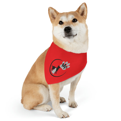 Monkey's Pack Red Pet Bandana Collar