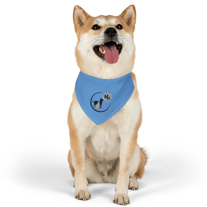 Monkey's Pack Blue Pet Bandana Collar
