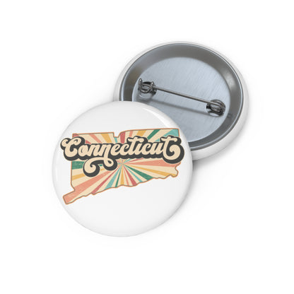 Connecticut Groovy Custom Pin Buttons