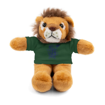Connecticut Blue Lettering Stuffed Animals with Tee (multiple animals and colors)