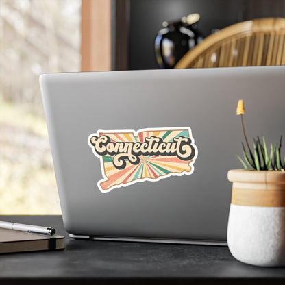 Connecticut Groovy Vinyl Decals