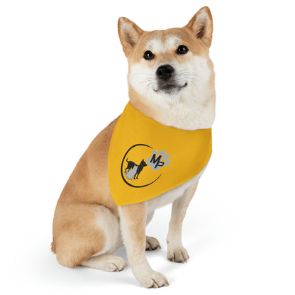 Monkey's Pack Yellow Pet Bandana Collar
