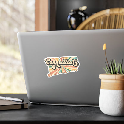 Connecticut Groovy Vinyl Decals