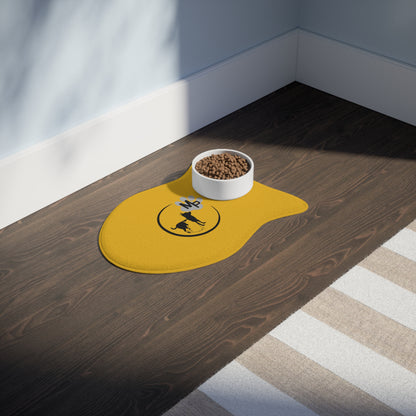Monkey's Pack Pet Feeding Mats Bone or Fish Shape Yellow