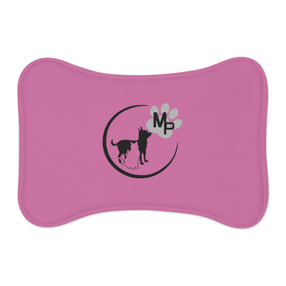 Monkey's Pack Pet Feeding Mats Pink Bone or Fish Shape