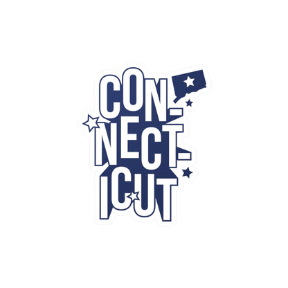 Connecticut Lettering Vinyl Decals