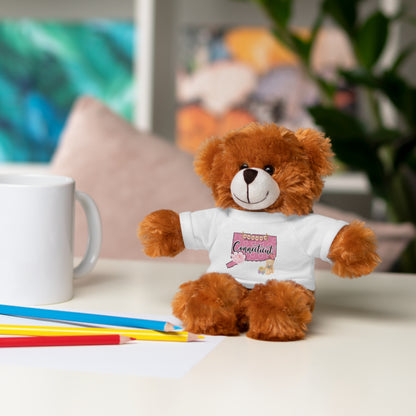Connecticut Valentine Stuffed Animals with Tee (choose from many animals and colors)