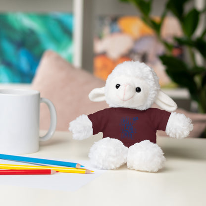 Connecticut Blue Lettering Stuffed Animals with Tee (multiple animals and colors)