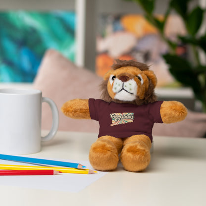 Connecticut Groovy Stuffed Animals with Tee (multiple animals and colors)