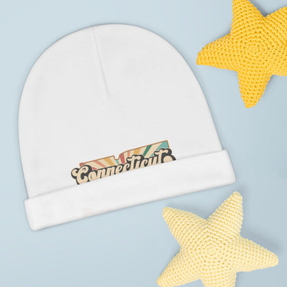 Connecticut Groovy Baby Beanie (AOP)