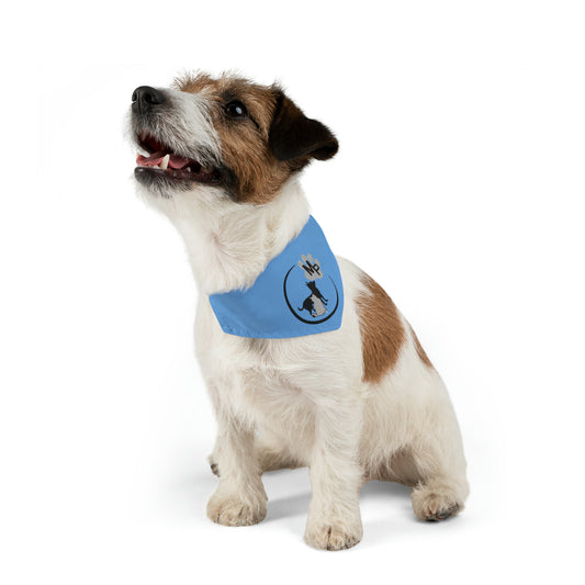 Monkey's Pack Blue Pet Bandana Collar